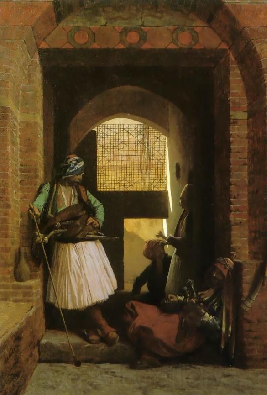 Jean Leon Gerome Arnauts of Cairo at the Gate of Bab-el-Nasr Spain oil painting art